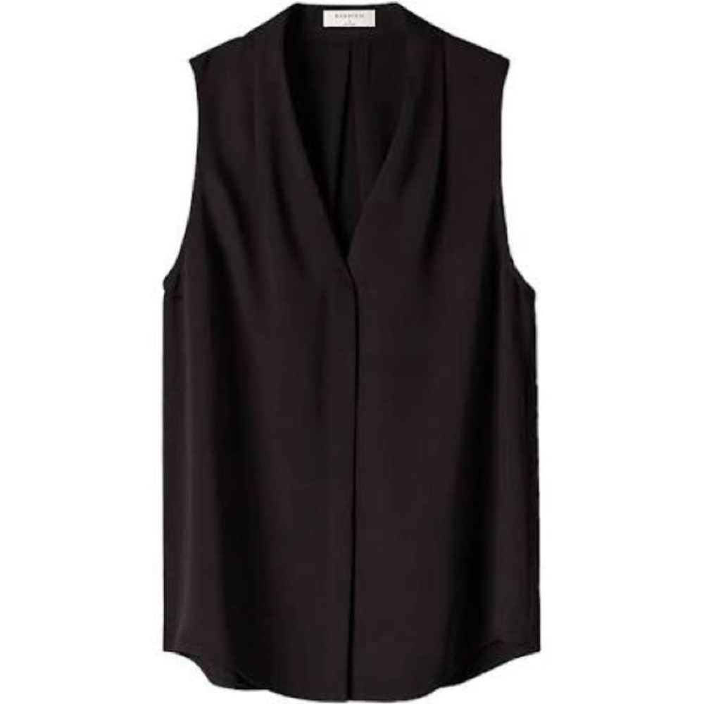 Aritzia Babaton Black Sleeveless Blouse